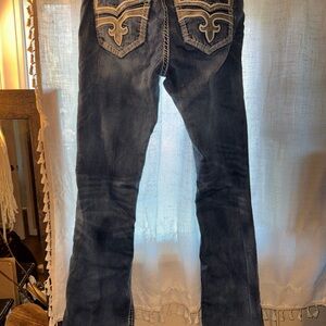 Rock Revival Blue Boot cut jeans. Size 30 Long